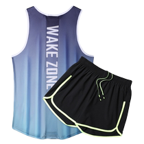 Tracksuit Vest Suit Training Suit Mens Marathon Group Purchase Running Race Suit Professional Sport Custom Print Logo