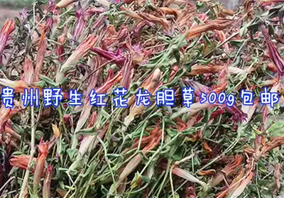 Guizhou specialty wild safflower gentian 500g Chinese herbal medicine gentian flower small Celestine flower