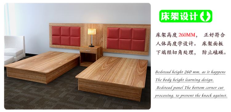 Tùy chỉnh Express Phòng khách sạn Nội thất khách sạn Phòng tiêu chuẩn Phòng đơn Cho thuê giường đầy đủ Nội thất nhà Khách sạn Giường TV Tủ - Nội thất khách sạn tủ kệ tivi