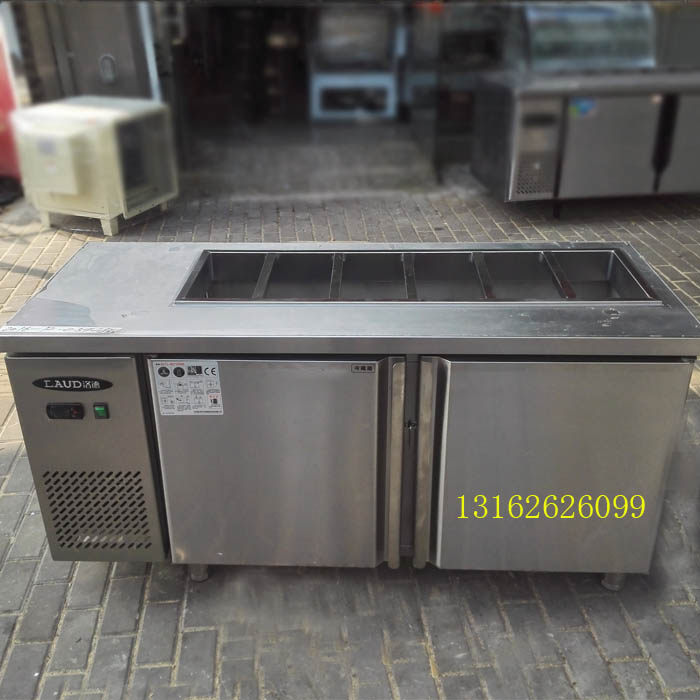Lord air-cooled salad table refrigerated fresh-keeping workbench milk tea console pizza slotted refrigerator cold dish cabinet commercial
