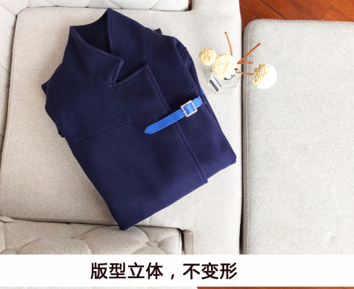 Mùa thu và mùa đông Phụ nữ phiên bản Hàn Quốc của chiếc áo khoác len dài nhỏ ngôi sao nhỏ có cùng một phần là áo len cashmere mỏng - Trung bình và dài Coat áo dạ nữ đẹp