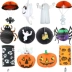 Halloween trang trí thanh mẫu giáo ăn mặc đạo cụ cung cấp mạng nhện phù thủy bí ngô trang trí kéo cờ đèn lồng - Sản phẩm Đảng / Magic / Hiệu suất