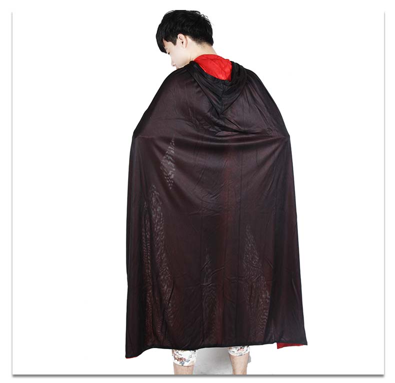 Tốt thôi. Đến món quà hóa trang áo choàng ma Halloween, áo choàng đỏ đen với hai mặt mặc áo choàng - Sản phẩm Đảng / Magic / Hiệu suất 	đồ hóa trang halloween phù thủy