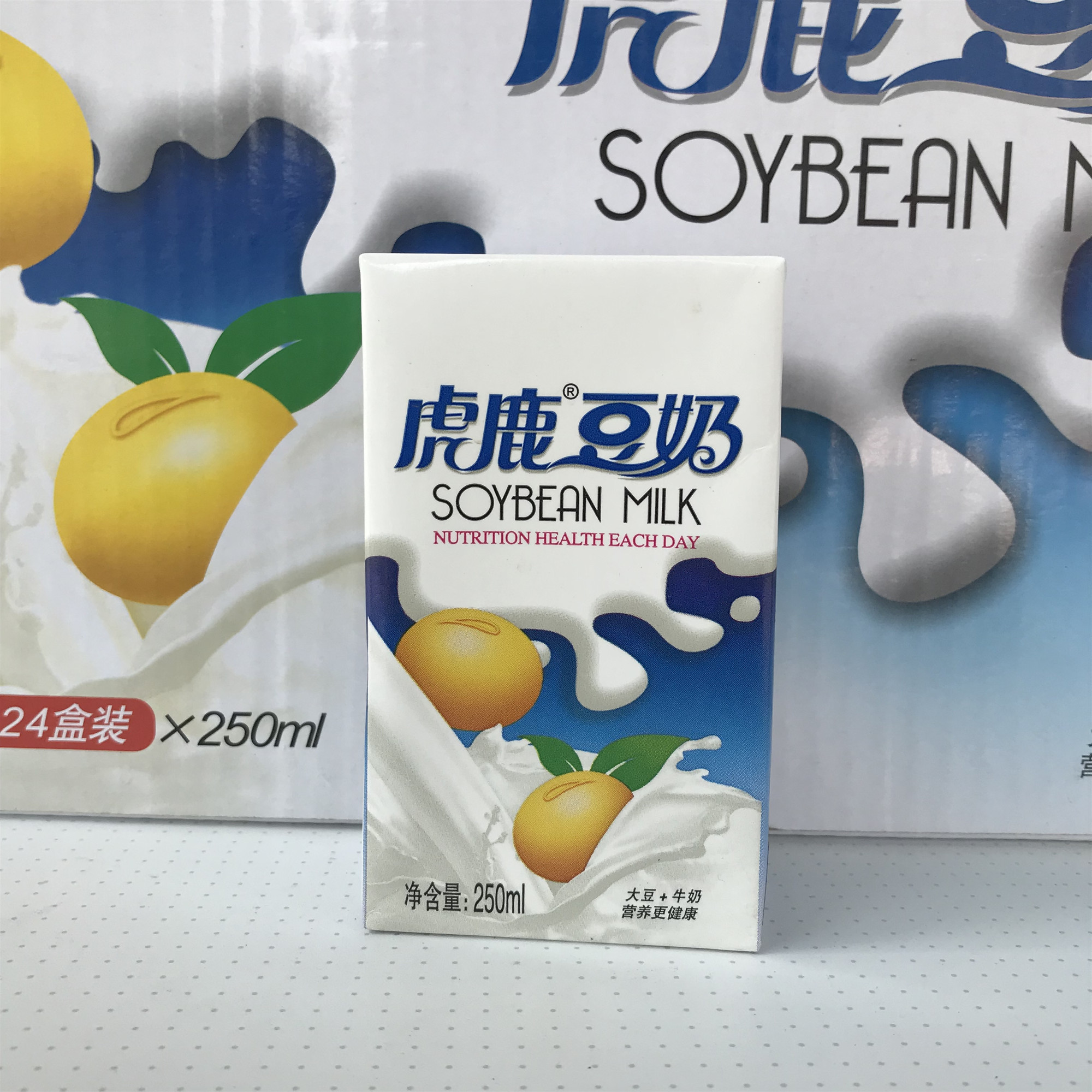 Dongyang Tiger Deer Bean Milk Drink Reinforced Children's Nutritious Breakfast Bean Milk Soy Milk 250ml * 24 Box