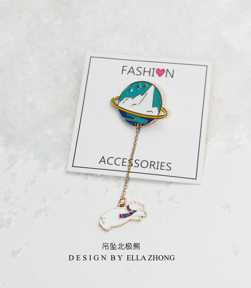 EllaZhong động vật trâm nhỏ nghệ thuật retro đơn giản siêu cổ tích rừng cổ áo kim trang sức Nhật Bản - Trâm cài huy hiệu đảng cài áo