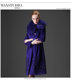 ສ່ວນຫຼຸດ 1.10% ຂອງ MaxStudio Diudiu wool cashmere skirt style coat blue purple fox fur collar women winter njx