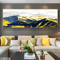 The large horizontal version of the financial DIY digital oil painting living room scenery modern Nordic feng shui decorative painting back to Jinshan