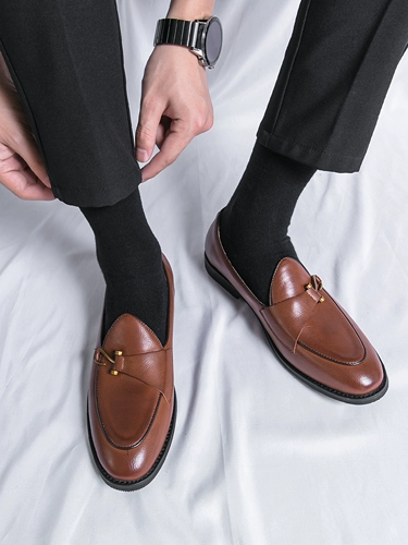 Трендовые лоферы для кожаной обуви с заостренным носом в английском стиле, в корейском стиле, изысканный стиль, большой размер