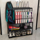 Multi-layer sports equipment storage rack badminton racket shoe storage cabinet home tennis racket punch-free storage rack
