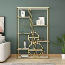 Nordic Iron Art Separator Living Room Partition Shelve Shelf Shelves Landing Cosmetic Show Shelf Minimalist Beauty Salon