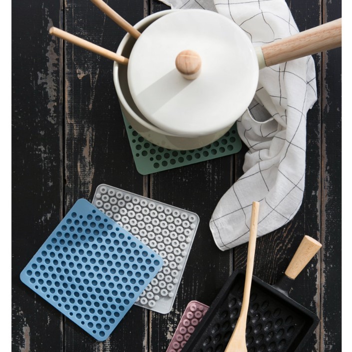 South Korea imports silicone heat insulation pad dish mat table mat waterproof and oil-proof high temperature household