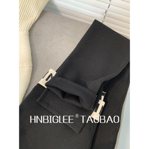 HNBIGLEE autumn and winter will never idle knitted tight leggings worth receiving ~