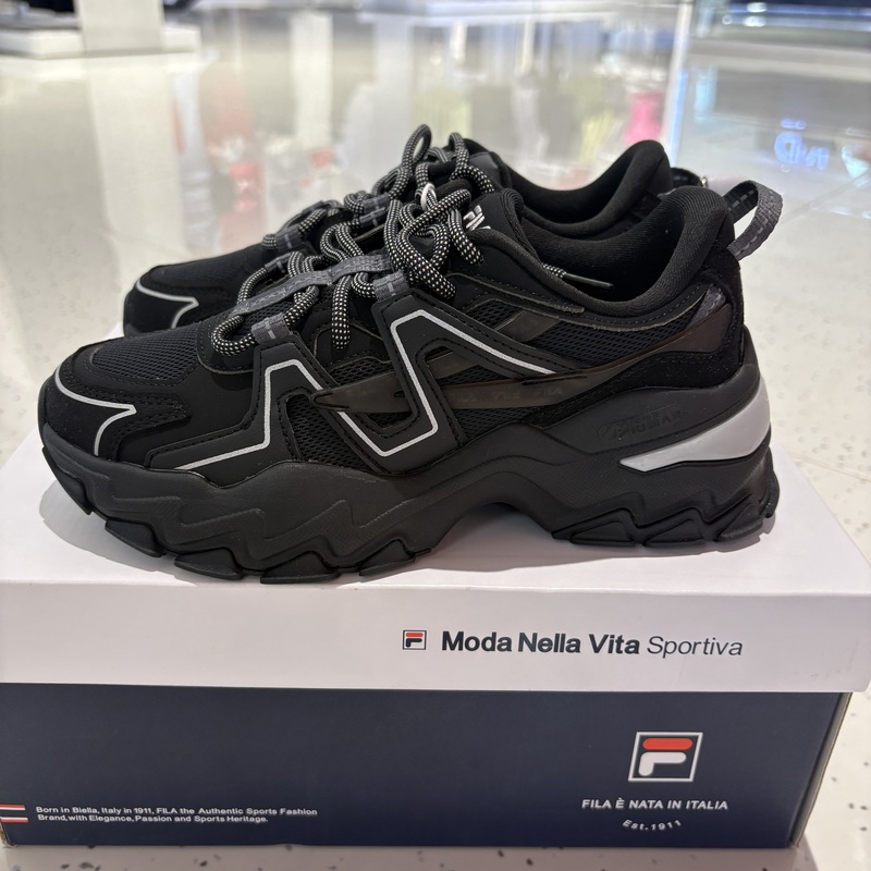 Fila Women's Aurora Thick-Soled Height-Increasing Dad Shoes Authentic from Shuangyan Outlet 521199