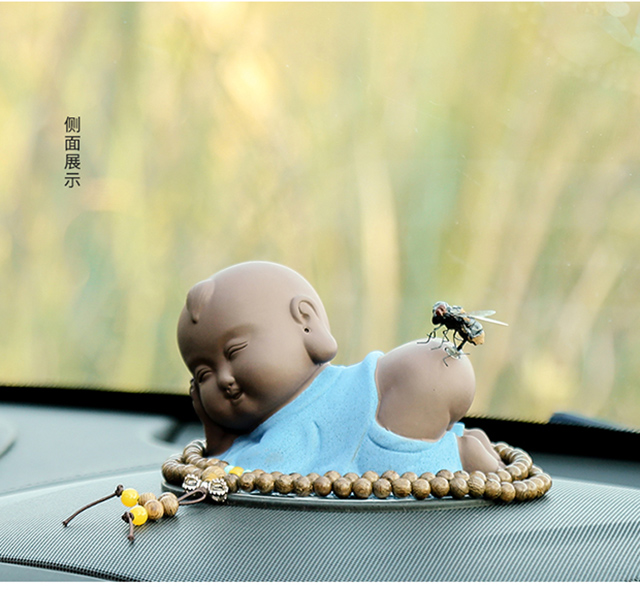 Cá tính, sáng tạo, dễ thương, Zen, phải thắng, tu sĩ nhỏ, trang trí xe, bảo hiểm xe hơi, trang trí xe an toàn - Ô tô nội thất Accesseries tượng trang trí ô tô