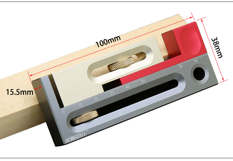 Woodworking tool saw table saw seam regulator system mortise and tenon device activity block length compensation
