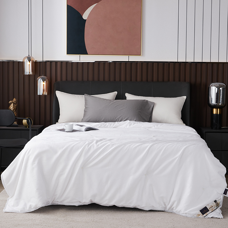 100% mulberry silk t quilts by full cotton jacquard spring autumn by single double summer cool by primary and secondary air conditioning by four seasons silk quilt core
