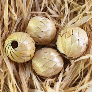 Guangxi Bamboo Weaving Craft Bamboo Round Balls for Kindergarten Class DIY Hanging Decorations Egg-Shaped Bamboo Ball Li