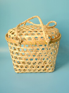 Handmade Bamboo Basket, Rice Dumpling Basket, Sweet Potato Basket, Local Egg Packaging Basket, Lychee, Loquat, Grass and