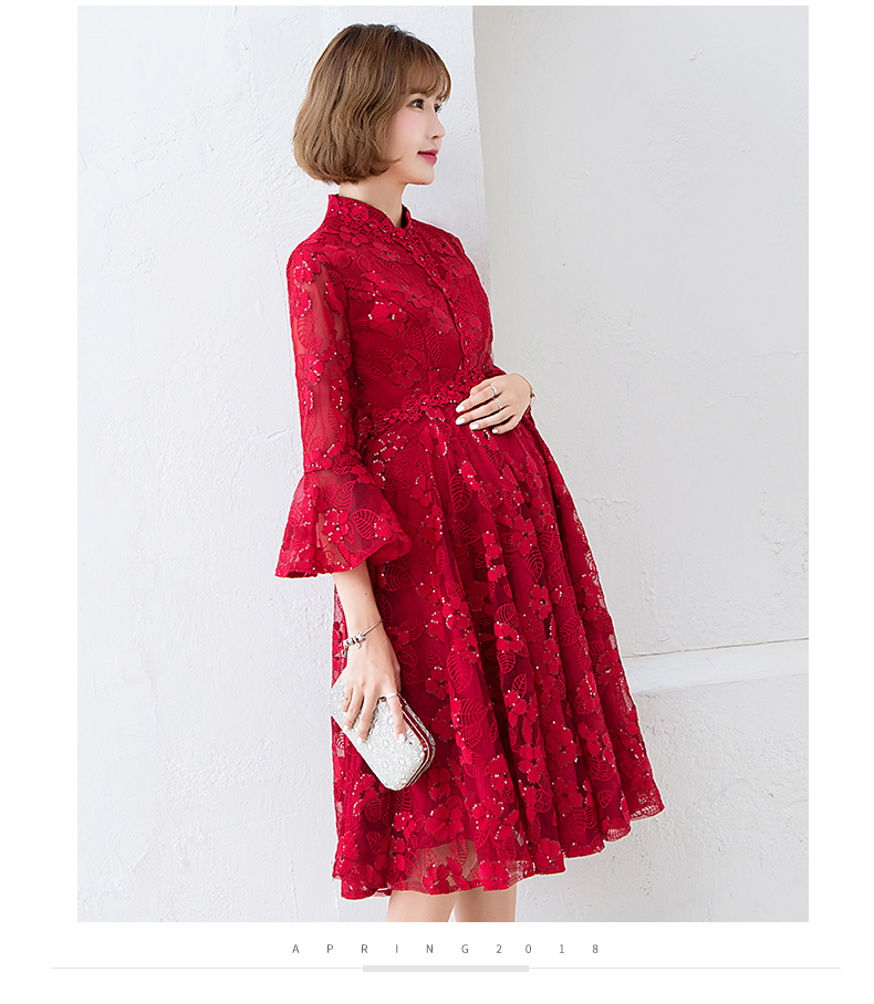Robe de soirée      manchon de cloche - Ref 3212849 Image 23