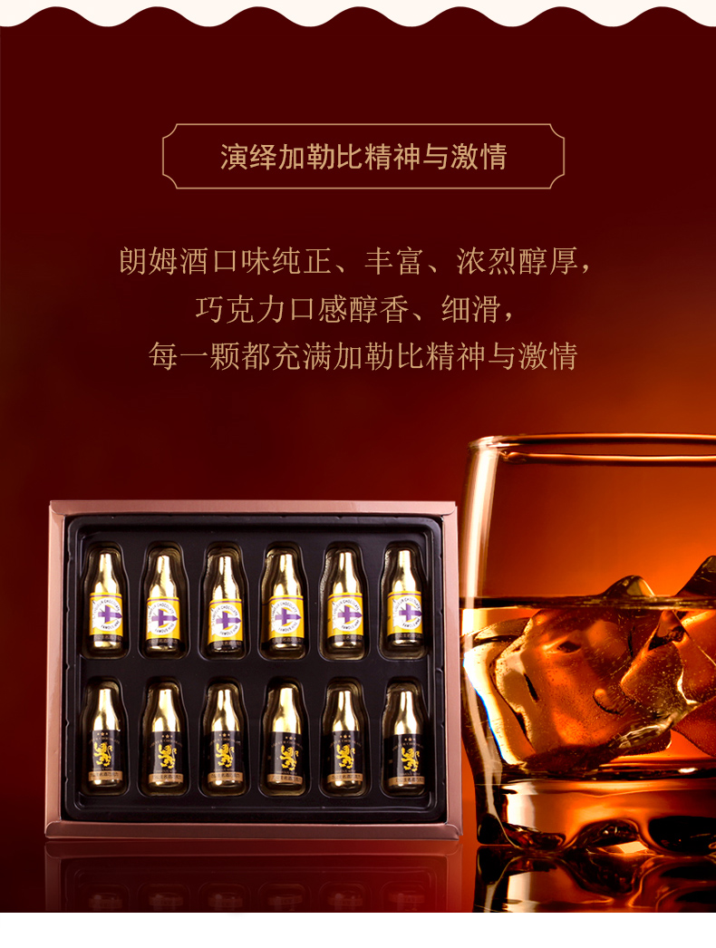 巧公主 纯可可脂 酒心巧克力 12枚 礼盒装 图10