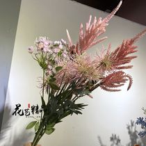 Soft dress flower art pink ins simulation Luo new flower lace Big Mango flower sea urchin pin cushion onion ball bottle flower arrangement