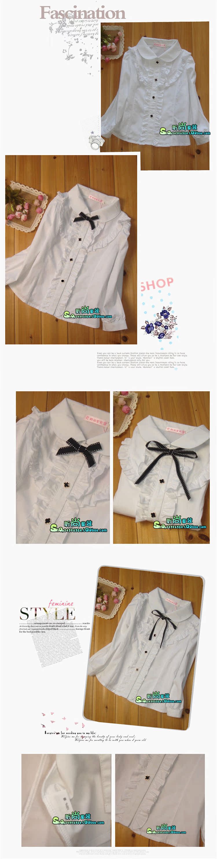 Chemise fille à manche longue - Ref 2084714 Image 49