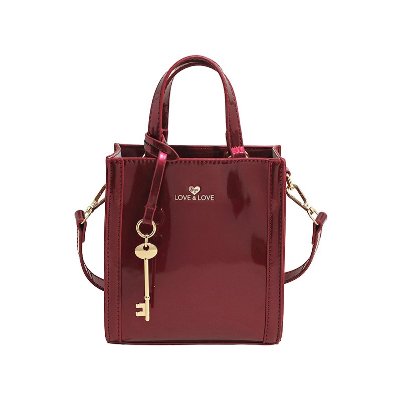Women's Bag 2026 New Fashion Handbag Trendy Mobile Phone Bag Patent Leather Shiny Bag Versatile Shoulder Crossbody Small Bag