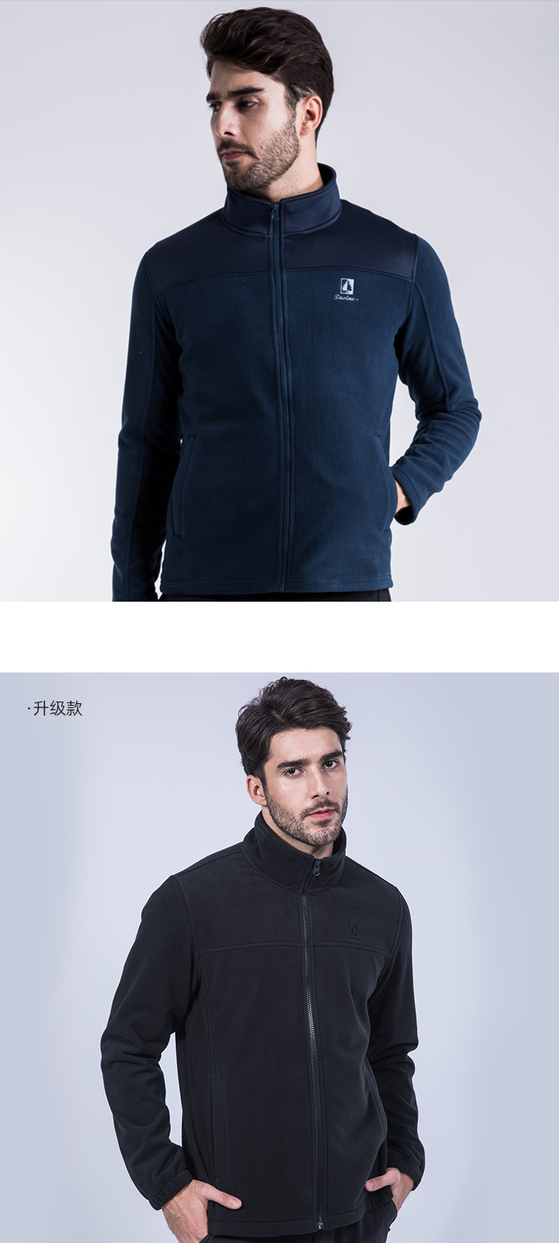 法国 SEVLAE/圣弗莱 男士双面摇粒绒 加厚保暖夹克外套 图7