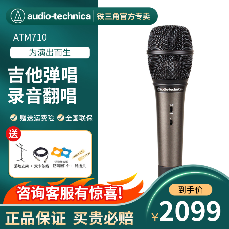 Audio Technica Iron Triangle ATM710 Capacitive Microphone Anchor Yell Mclive Equipment Suit