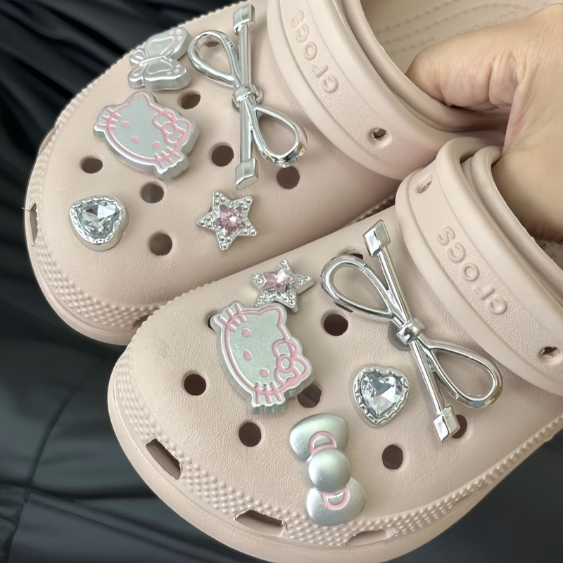 Suitable for Crocs Clogs Accessories, Korean-Style Shoe Charms, DIY Detachable Cartoon Cute Decorations, High-End Suitable for Crocs Clogs Accessories, Korean-Style Shoe Charms, DIY Detachable Cartoon Cute Decorations, High-End