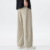 Hansca Cool Lyocell Tencel Брюки Мужские Лето 2025 Тонкие дышащие драпированные Свободные прямые повседневные брюки