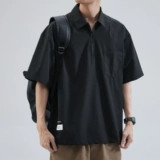 Шелковая футболка polo, летняя быстросохнущая рубашка для отдыха, в американском стиле, свободный крой