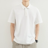 Хлопковая летняя футболка polo для отдыха, короткий рукав