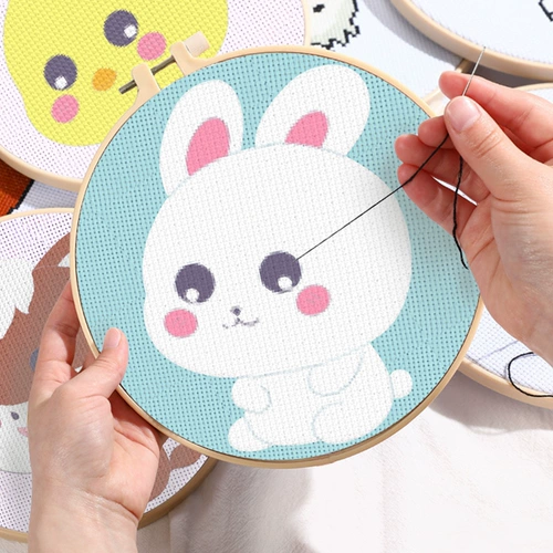 Кролик для начинающих, «сделай сам», китайский гороскоп, коллекция 2022, с вышивкой, 2023