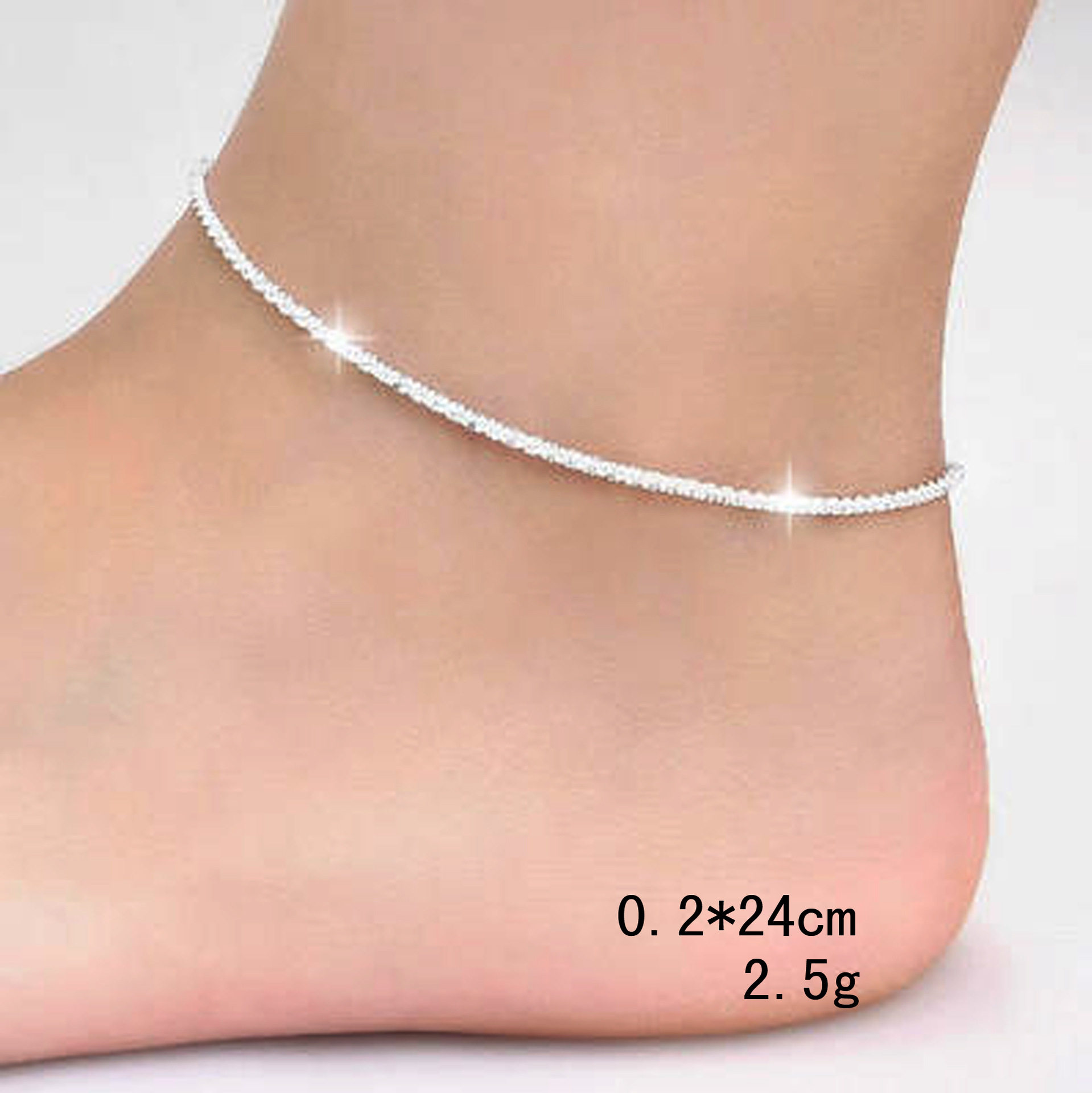 Bracelet de cheville Femme OTHER   en Argenterie - Ref 3103236 Image 3
