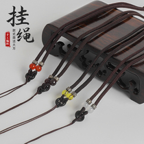 Hand Woven Pendant Pendant Rope Necklace Rope Emerald Jade Pew Woman Manau Jade Pendant Pendant Hanging Neck Rope Adjustable