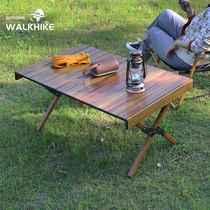 Outdoor Folding Table Egg Roll Table Portable Picnic Table And Chairs Aluminum Alloy Table Field Camping Supplies Equipment Ultra Light