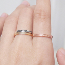 American Grace personalized custom unique alphanumeric fingerprint commemorative 925 sterling silver gilded stack wear couple ring