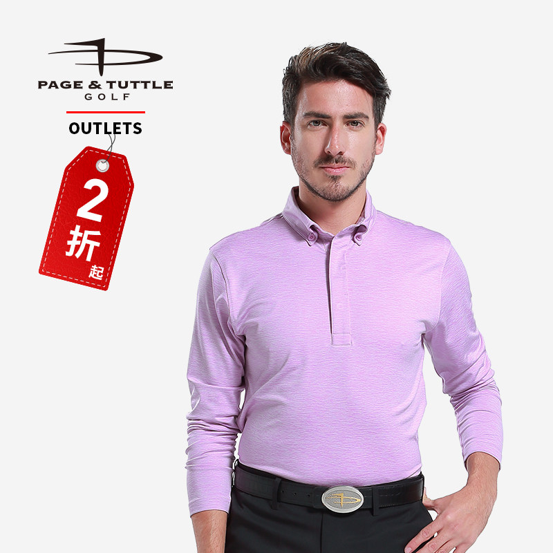 PT Pechtadt break code clear cabin special price golf long sleeve T-shirt male elastic speed dry POLO shirt golf dress-Taobao