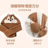 Miniso, шапка, шарф, перчатки, клубника с капюшоном, плюшевый зимний комплект, 3 предмета