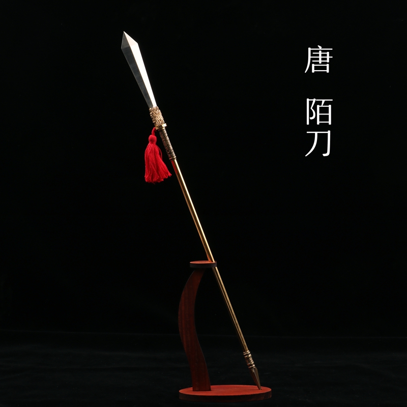 Miniature Ancient Soldier 16 Changer Tang Dynasty Li Siye Weapon Strangler Props Pendulum piece 440C steel unopened blade