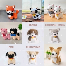 Xiao Xiao Xiao Yuan Puppet Decomposed needle Meng DIY Hand-knit Animal Doll Tutorial Gift(China and Foreign)