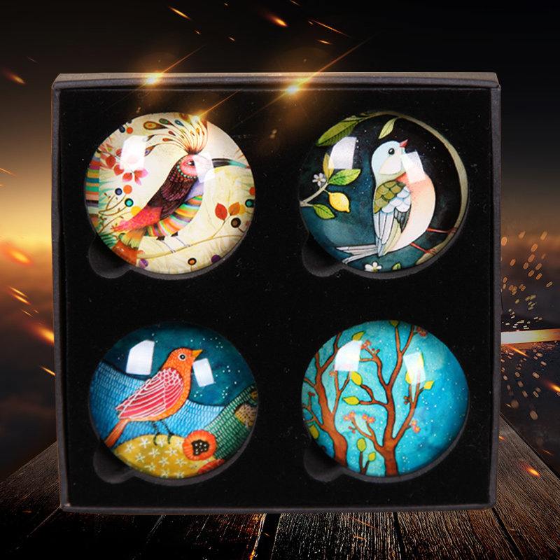 创意立体冰箱贴磁贴家居装饰品礼品玻璃磁性吸铁石办公黑板贴定制