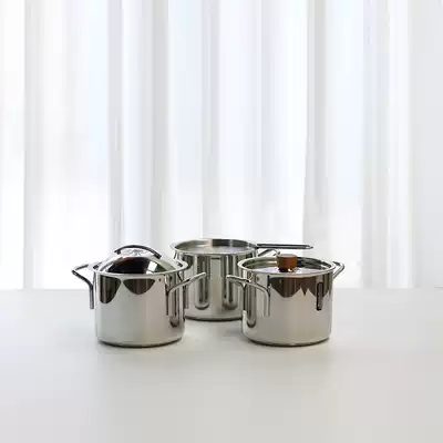 Shopkeeper ZUI love export Denmark 18 10 stainless steel small home breakfast pot deep milk pot cooking noodles porridge soup frying pan
