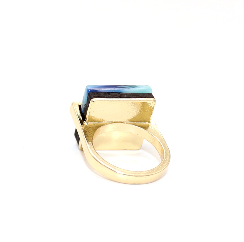 Vintage Style Geometric Alloy Acetic Acid Plating Women's Rings display picture 7