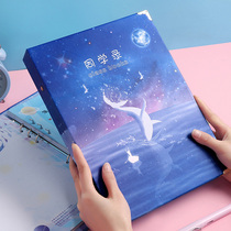 Japanese ins Wind students record junior high school students sixth grade graduation girls Net red loose leaf book box box box