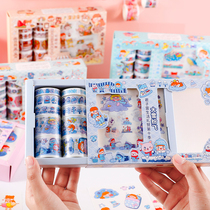 Handbook sticker set ins Wind stickers cute cartoon girl heart hipster small pattern diy diary sticker