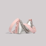 Небольшая сумка, летняя сумка через плечо, небольшая дизайнерская серебряная сумка подмышку, сумка на одно плечо, премиум класс