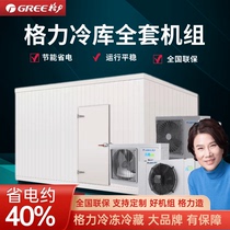 Gree fresh-keeping refrigeration cold storage full set of equipment small cold storage refrigeration unit ice storage mobile home mobile cold storage