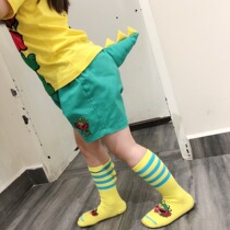 ins hot childrens clothing summer men and women baby dinosaur shorts Japanese cartoon tail childrens pants trend